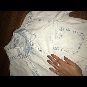 Very light acid wash shirt